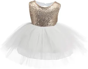Princess Tulle Tutu Girl Dress Wedding Pageant Party Baby Dresses Sequin Backless Lace Flowers Newborn-7 Years