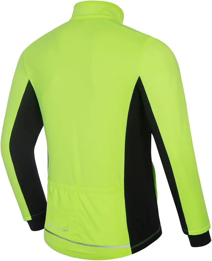 Przewalski Cycling Bike Jackets for Men Winter Thermal Running Jacket Windproof Breathable Reflective Softshell Windbreaker
