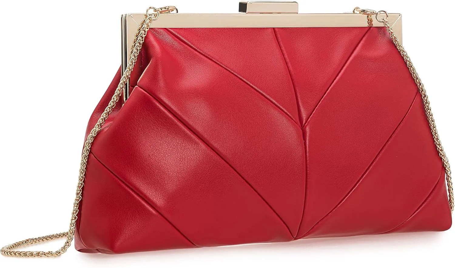 PU Clutch Purse for Women Dressy Evening Bag Formal Handbag for Wedding, Prom, Cocktail Party