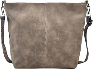 PU Large Capacity Crossbody Bag Adjustable Strap Women Bucket Tote Vintage Retro Shoulder Bag Hobo Purses Handbag