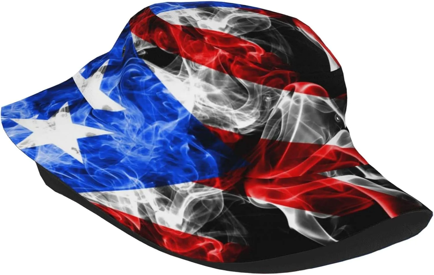 Puerto Rico Bucket Hat Sun Hat Beach Funny Fisherman Cap Packable Outdoor Sun Caps for Men Women,One Size