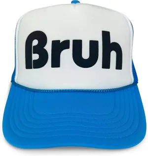 Puff Print Trucker Hat Puff Vinyl Adjustable Adult 5 Panel High Crown Mesh Back Trucker Hat
