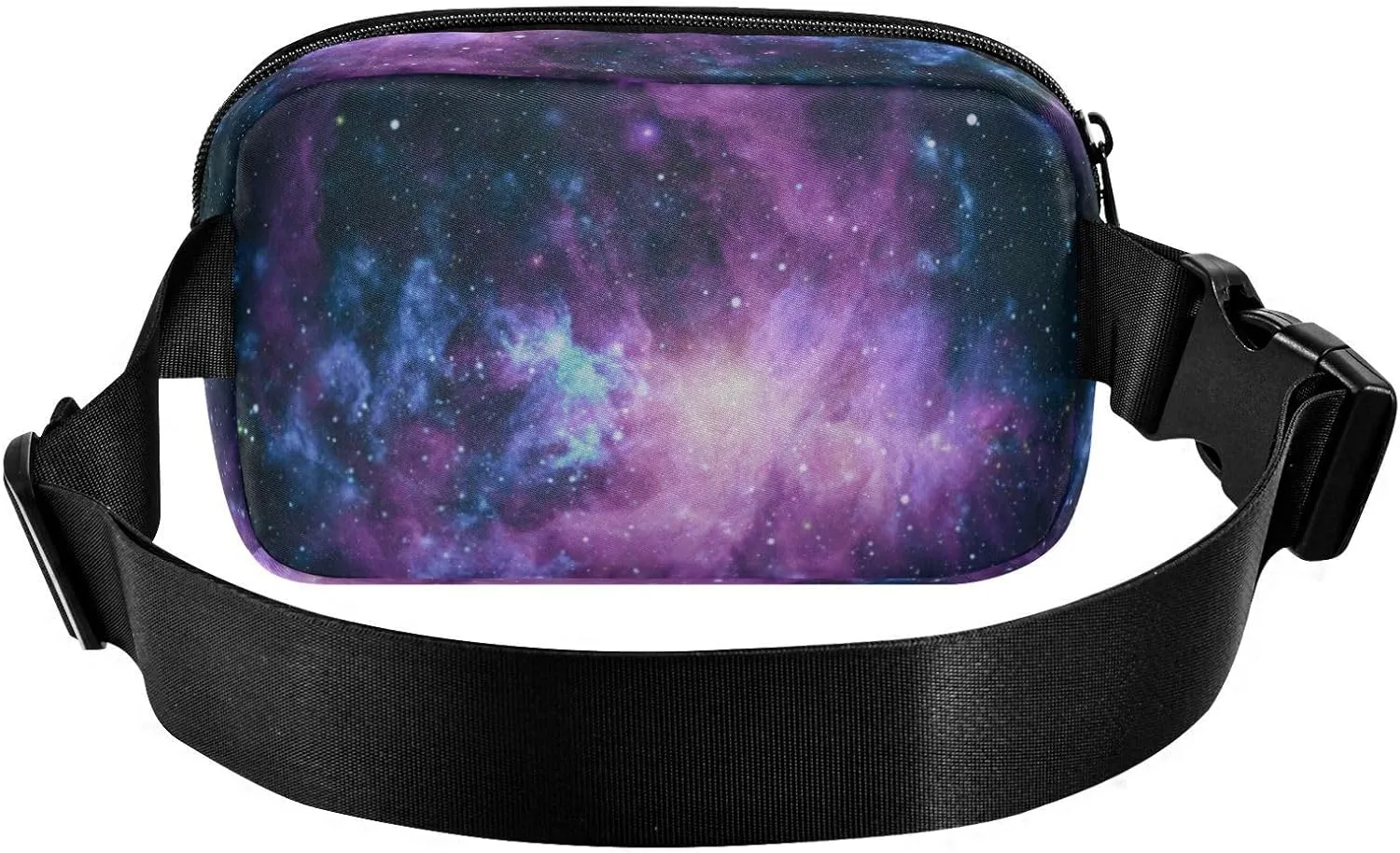 Purple Galaxy Space Fanny Pack Crossbody Bags for Women Men Belt Bag Waterproof Fashion Waist Packs Unisex with Adjustable Strap for Running Workout Travel Hiking Cycling