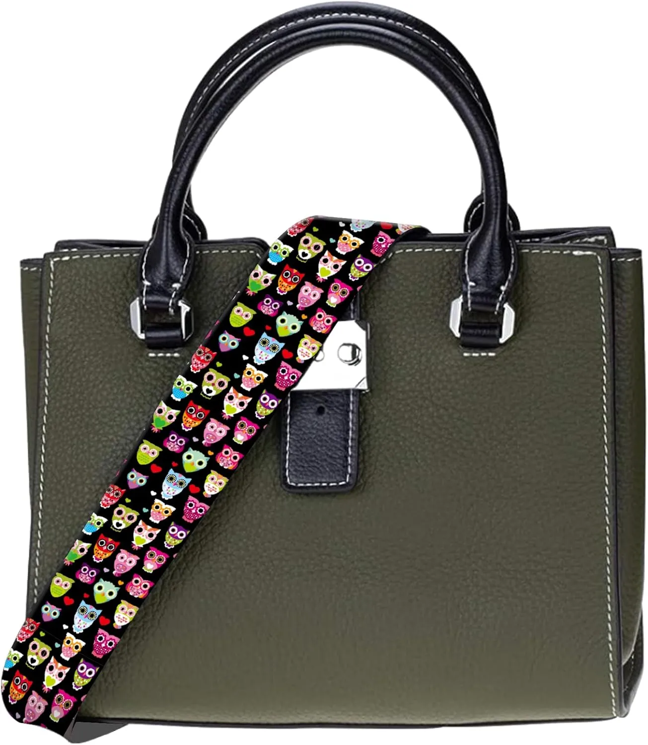 Purse Strap Replacement Crossbody 2" Wide Shoulder Strap, Cute Handbag Strap Bag Strap Replacement Belts Adjustable