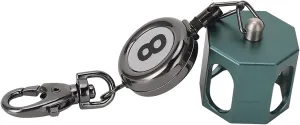 Pwshymi Pool Chalk Holder Wearproof Magnetic with Adjustable Cord, For Conveniently Carrying and Accessing Chalk Anytime, Zinc Alloy and Aluminum Material