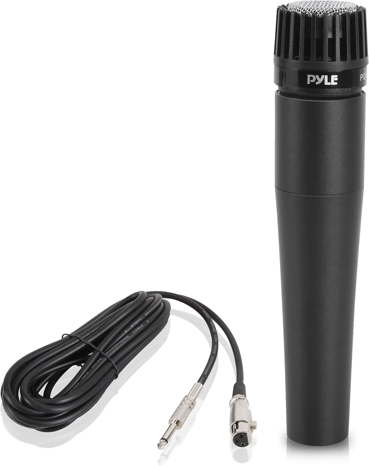 PylePro Dynamic Handheld Microphone, Professional Moving Coil Mic with Built-in Pop Filter, Wide Frequency Response, High Signal Output, Rugged Design, Low Noise Circuitry, 15' ft. XLR Cable Included