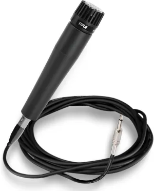 PylePro Dynamic Handheld Microphone, Professional Moving Coil Mic with Built-in Pop Filter, Wide Frequency Response, High Signal Output, Rugged Design, Low Noise Circuitry, 15' ft. XLR Cable Included