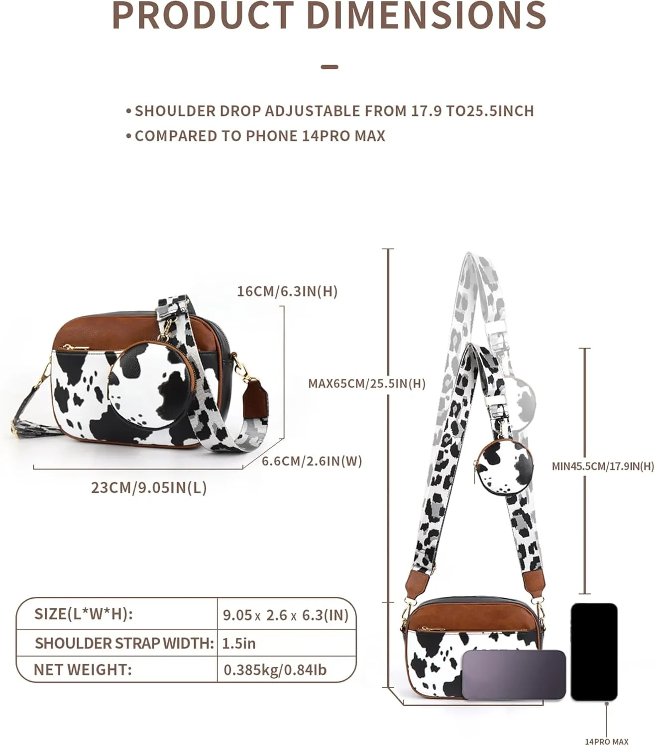 Quilted Crossbody Bags Purse for Women Small Vegan Leather Shoulder Handbags Purses with Two Straps