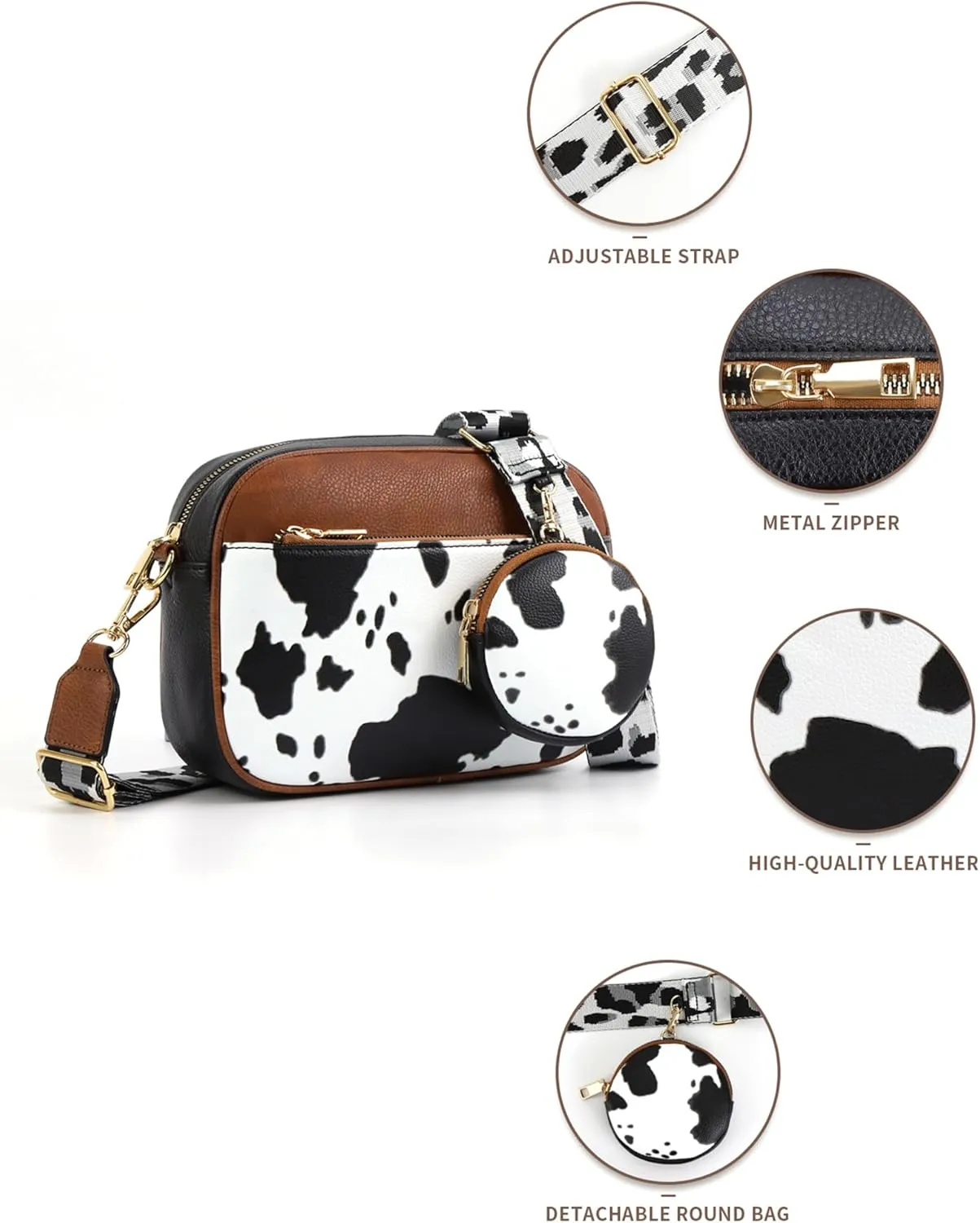 Quilted Crossbody Bags Purse for Women Small Vegan Leather Shoulder Handbags Purses with Two Straps