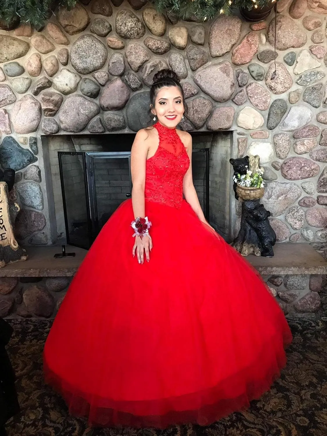QXMYOO Ball Gown Quinceanera Dresses Sweet 16 Prom Party Princess Dress for Teens