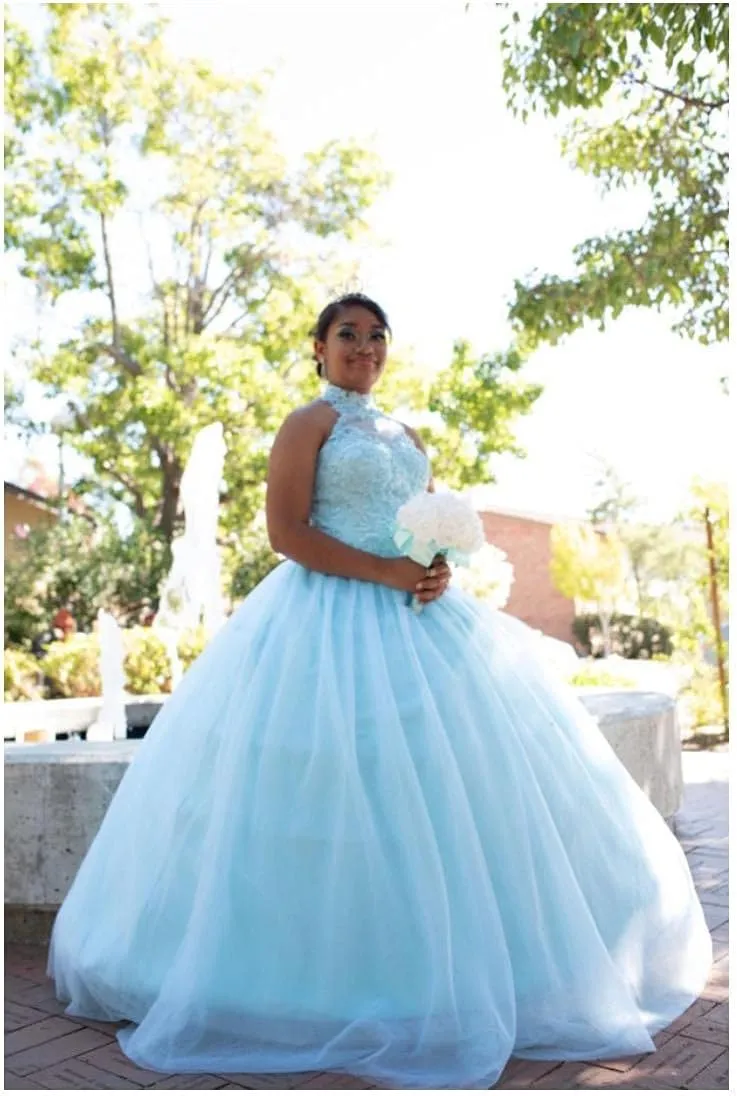 QXMYOO Ball Gown Quinceanera Dresses Sweet 16 Prom Party Princess Dress for Teens