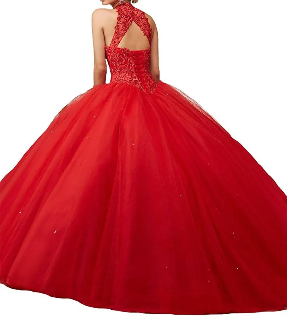 QXMYOO Ball Gown Quinceanera Dresses Sweet 16 Prom Party Princess Dress for Teens