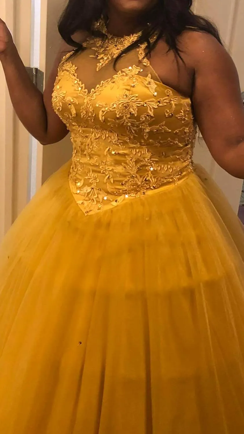 QXMYOO Ball Gown Quinceanera Dresses Sweet 16 Prom Party Princess Dress for Teens