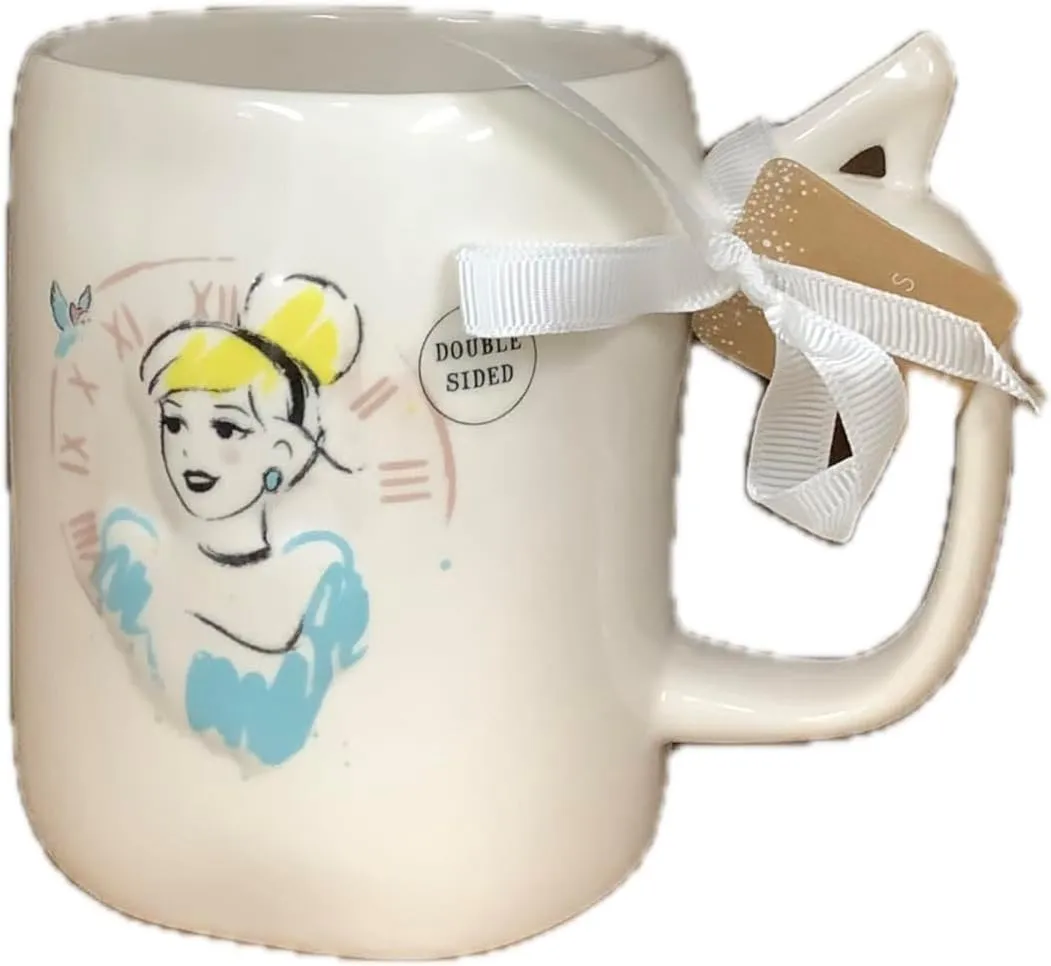 Rae Dunn by Magenta Disney Princess Collection Coffee Tea Mug (A Dream Come True (cursive))