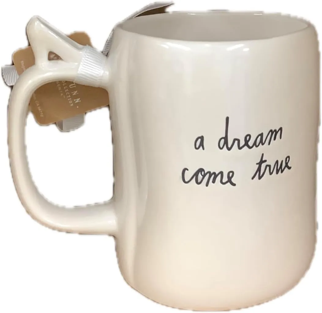 Rae Dunn by Magenta Disney Princess Collection Coffee Tea Mug (A Dream Come True (cursive))