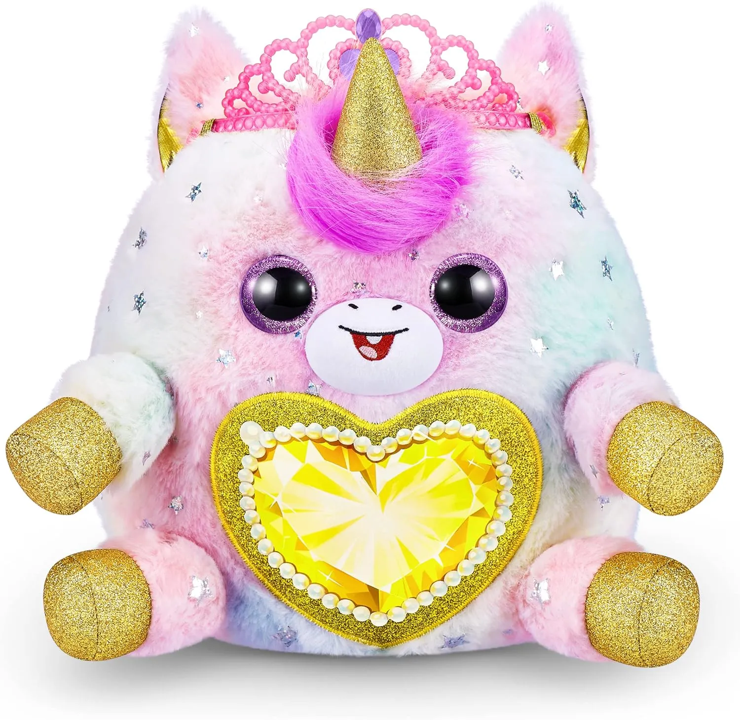 Rainbocorns Fairycorn Princess Surprise (Unicorn) by ZURU 11" Collectible Plush Stuffed Animal, Surprise Egg, Wearable Fairy Wings, Magical Fairy Princess, Ages 3  for Girls, Children