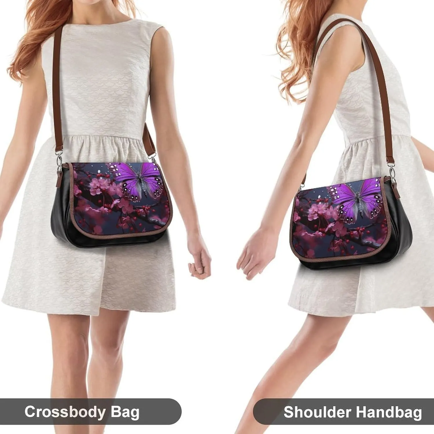 Rainbow Color Stripe Crossbody Bags for Women Travel Shoulder Bag Small Leather Cross Body Handbags