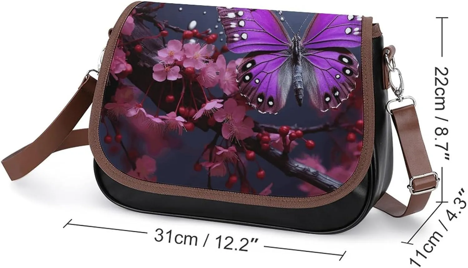 Rainbow Color Stripe Crossbody Bags for Women Travel Shoulder Bag Small Leather Cross Body Handbags