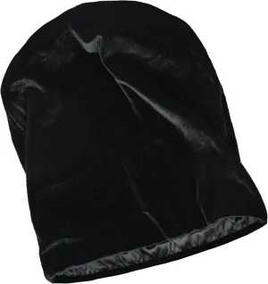 Reversible Sleep Cap - Velvet & Satin Sleep Cap