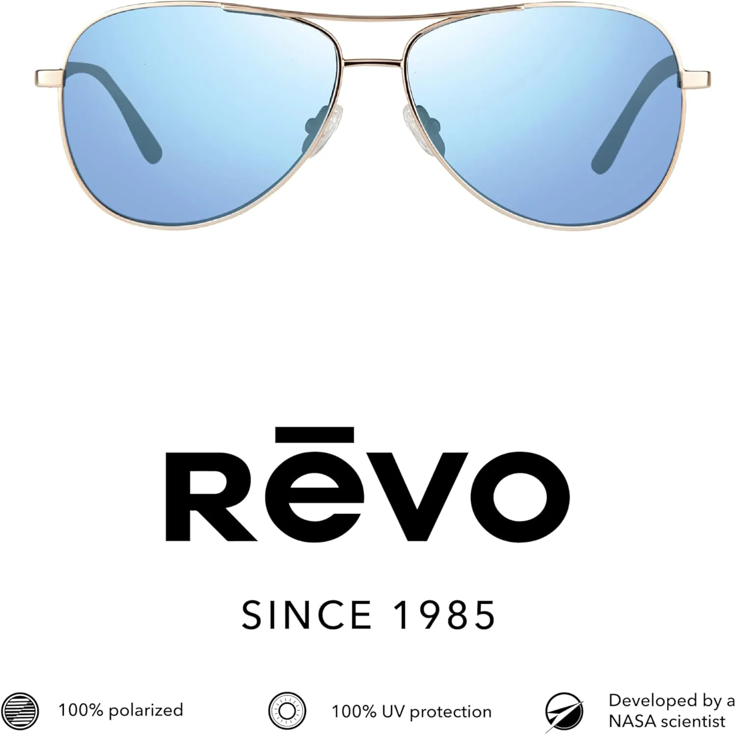 Revo Sunglasses Relay Petite: Women's Polarized Lens with Small Metal Aviator Frame