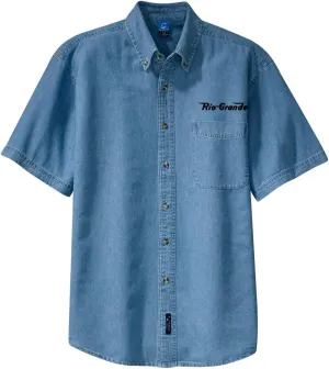 Rio Grande Speed Lettering Short Sleeve Shirt Forest Green Adult L [den11SS]