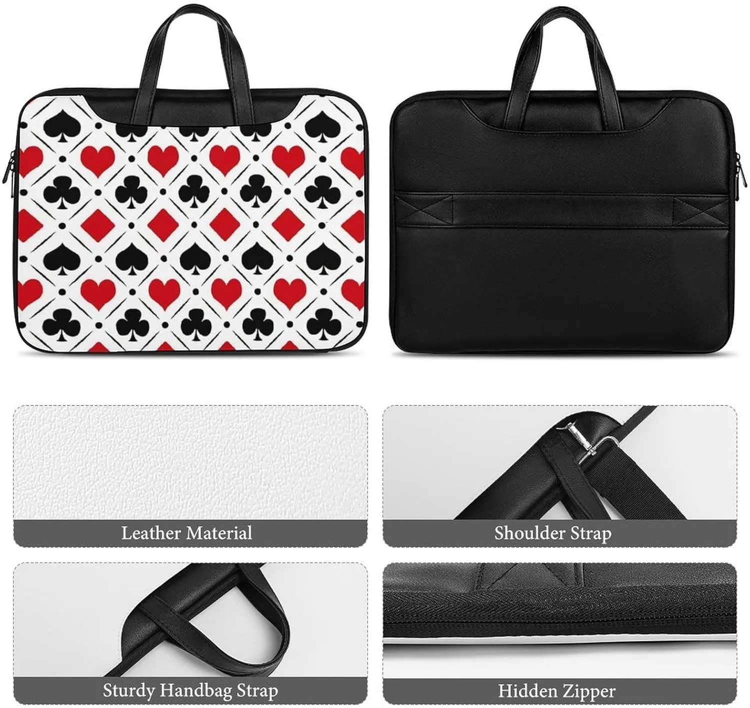 Ross Red Tartan Clans Handheld Single Shoulder Crossbody Laptop Bag Unisex
