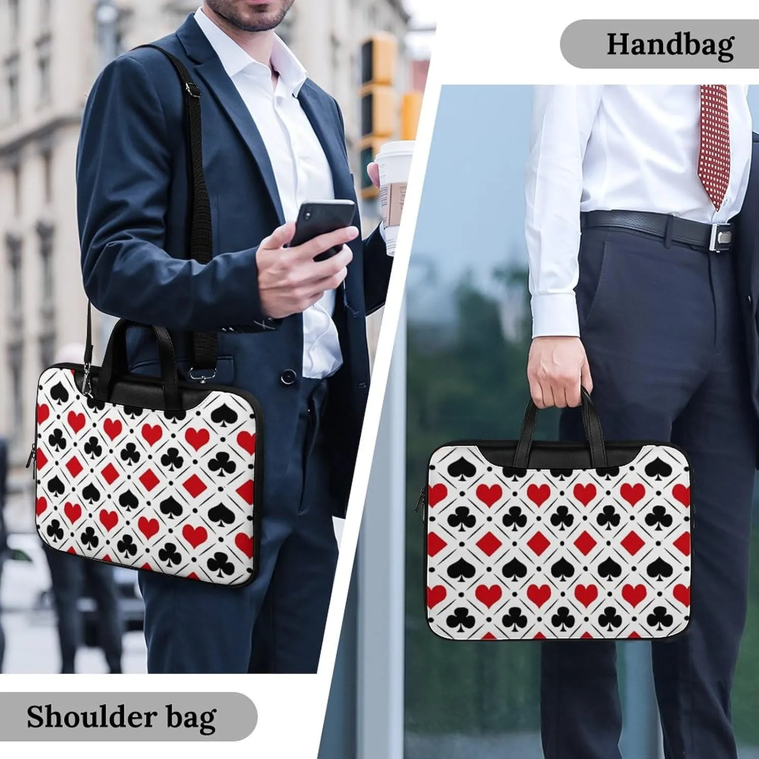 Ross Red Tartan Clans Handheld Single Shoulder Crossbody Laptop Bag Unisex