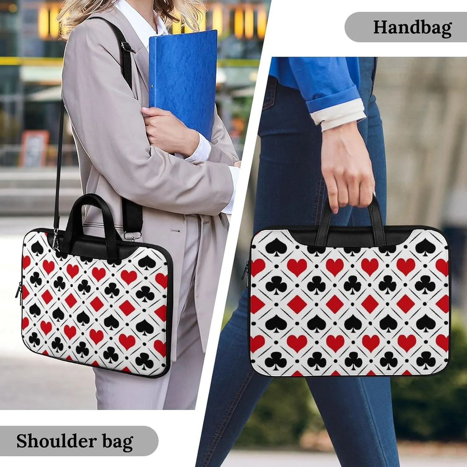 Ross Red Tartan Clans Handheld Single Shoulder Crossbody Laptop Bag Unisex