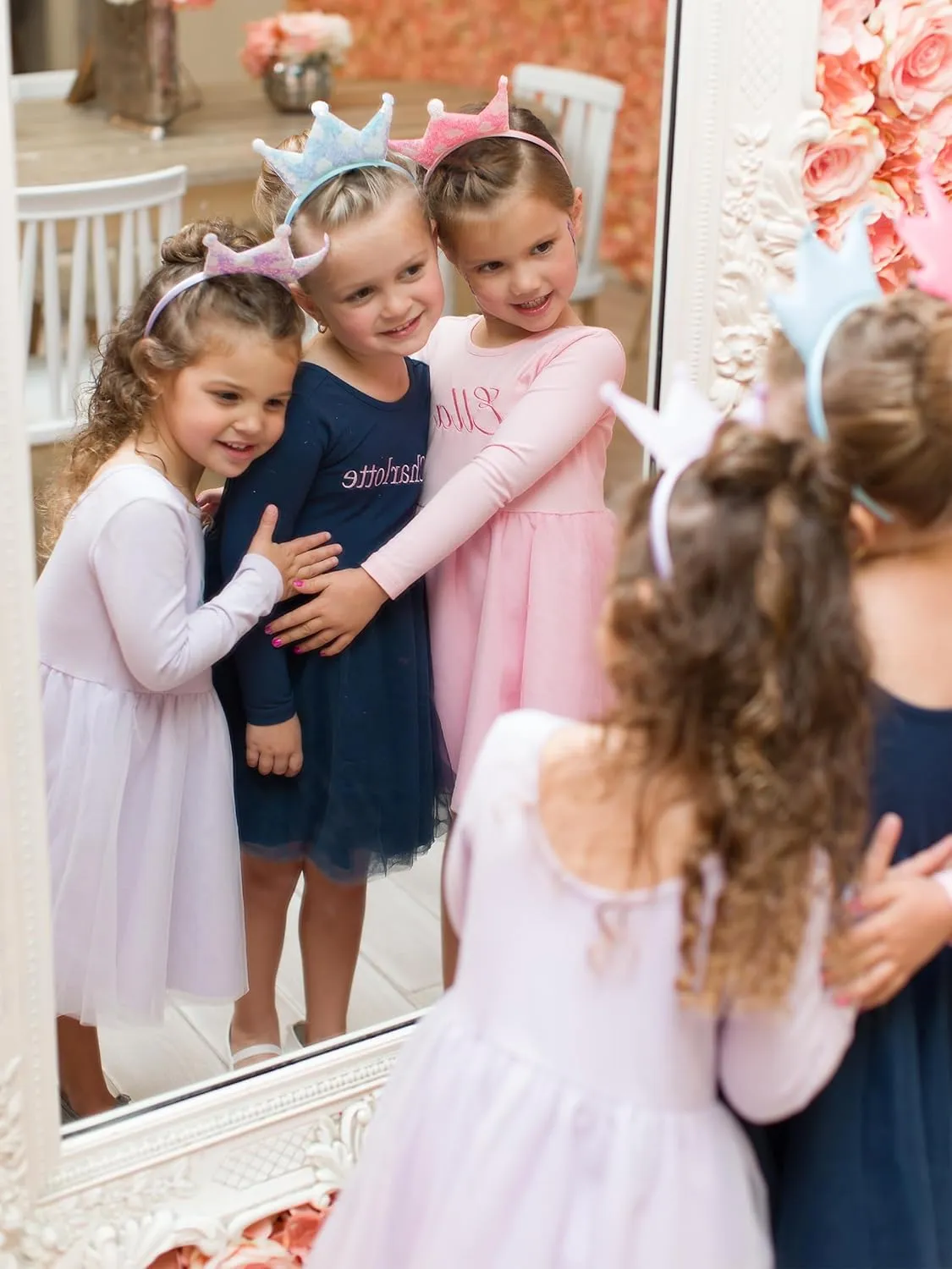 RuffleButts Baby/Toddler Girls Long Sleeve Tulle Twirl Dress