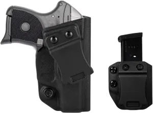 Ruger LCP 380 IWB Holster Right Hand Fits Ruger LCP 380 Pistol Holster & Universal 380 ACP Single Stack Mag Carrier IWB/OWB Magazine Holsters Concealed Carry