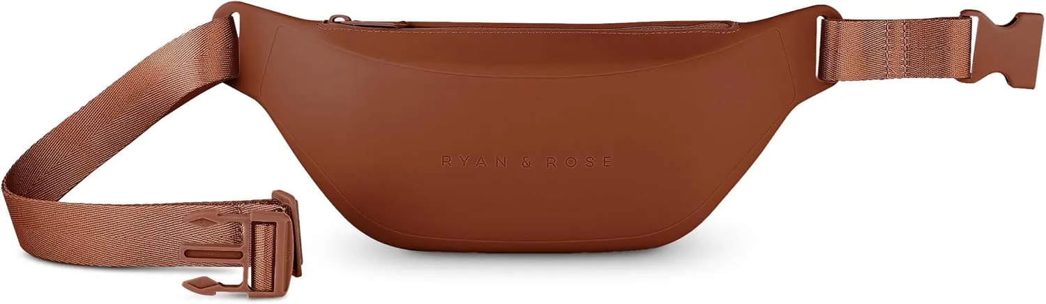 Ryan & Rose Cutie Belt Bag - Crossbody for Women, Fanny Pack, Sling Bag (Saddle)