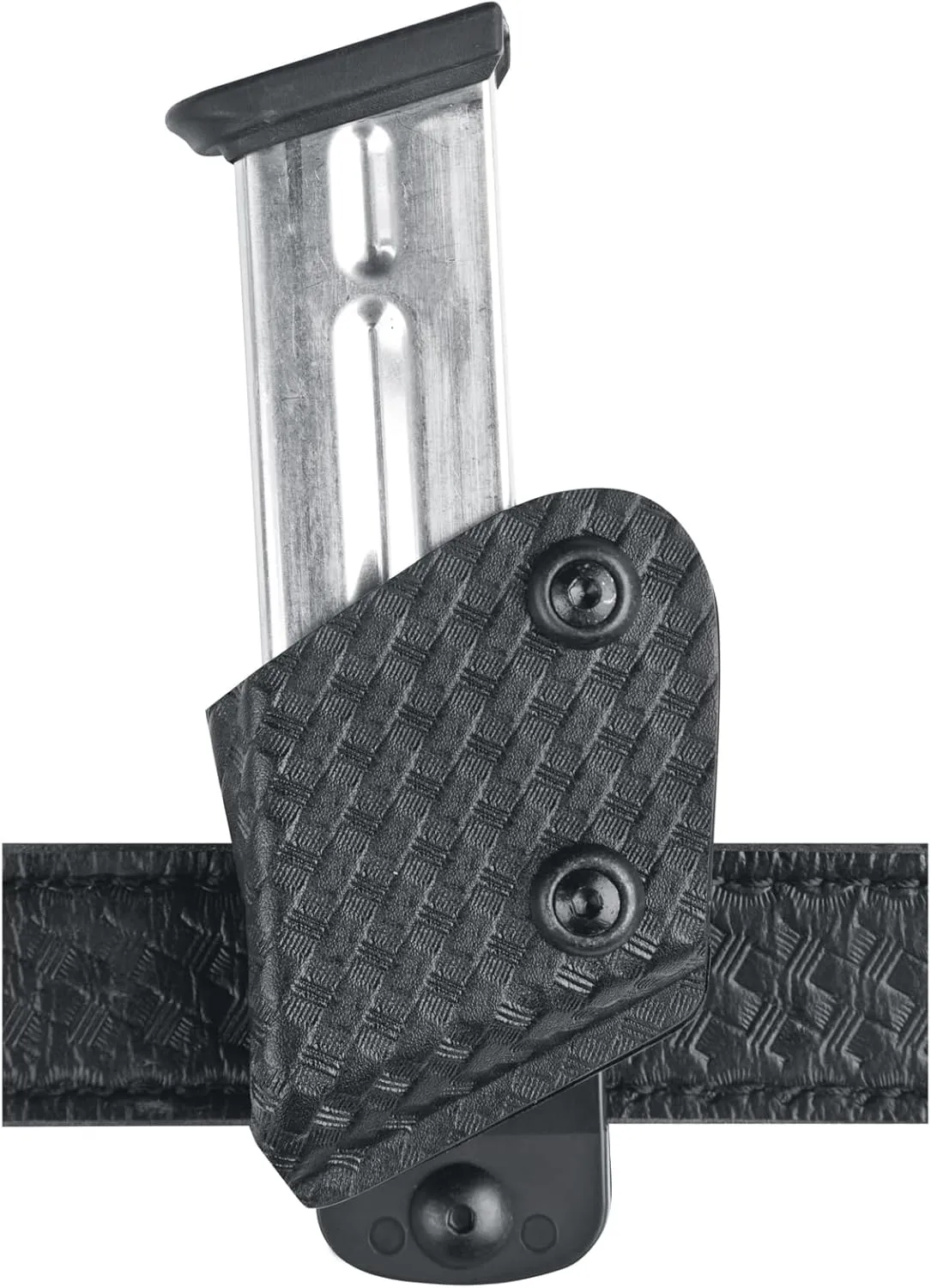 Safariland 773 Competition Open Top Magazine Pouch, 1911 Government Style, Basket Weave Black, Right Hand, 2'' Belt Loop