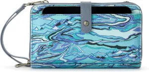 Sakroots Artist Circle Smartphone Crossbody in Eco Twill, Detachable Wristlet Strap