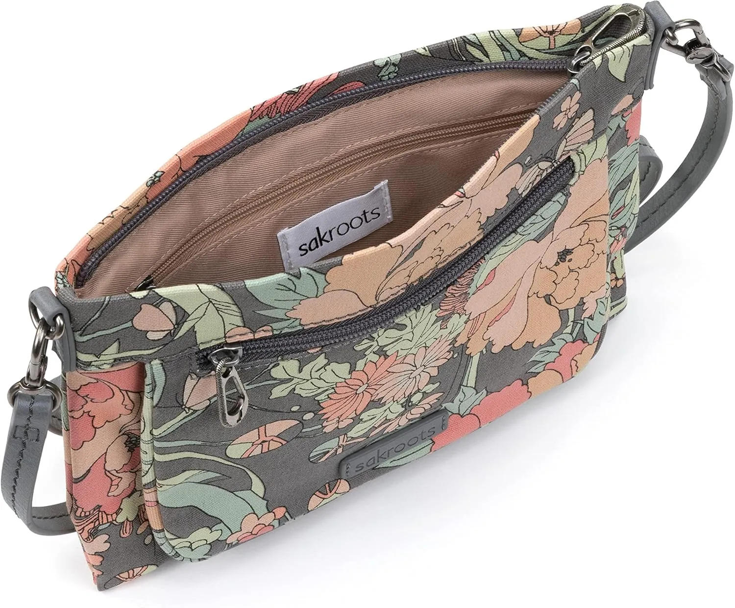Sakroots Camden Small Crossbody in Cotton Uncoated Canvas