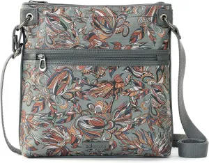 Sakroots Flat Cross Body, Grey Treehouse
