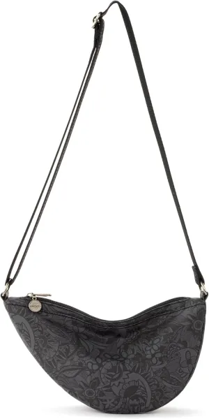 Sakroots Tess Sling in Eco Twill, Adjustable Crossbody Strap, Black Spirit Desert