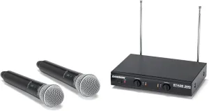 Samson Stage 200 Dual-Channel Handheld VHF Wireless System with Two Q6 Dynamic Microphones (Group B)