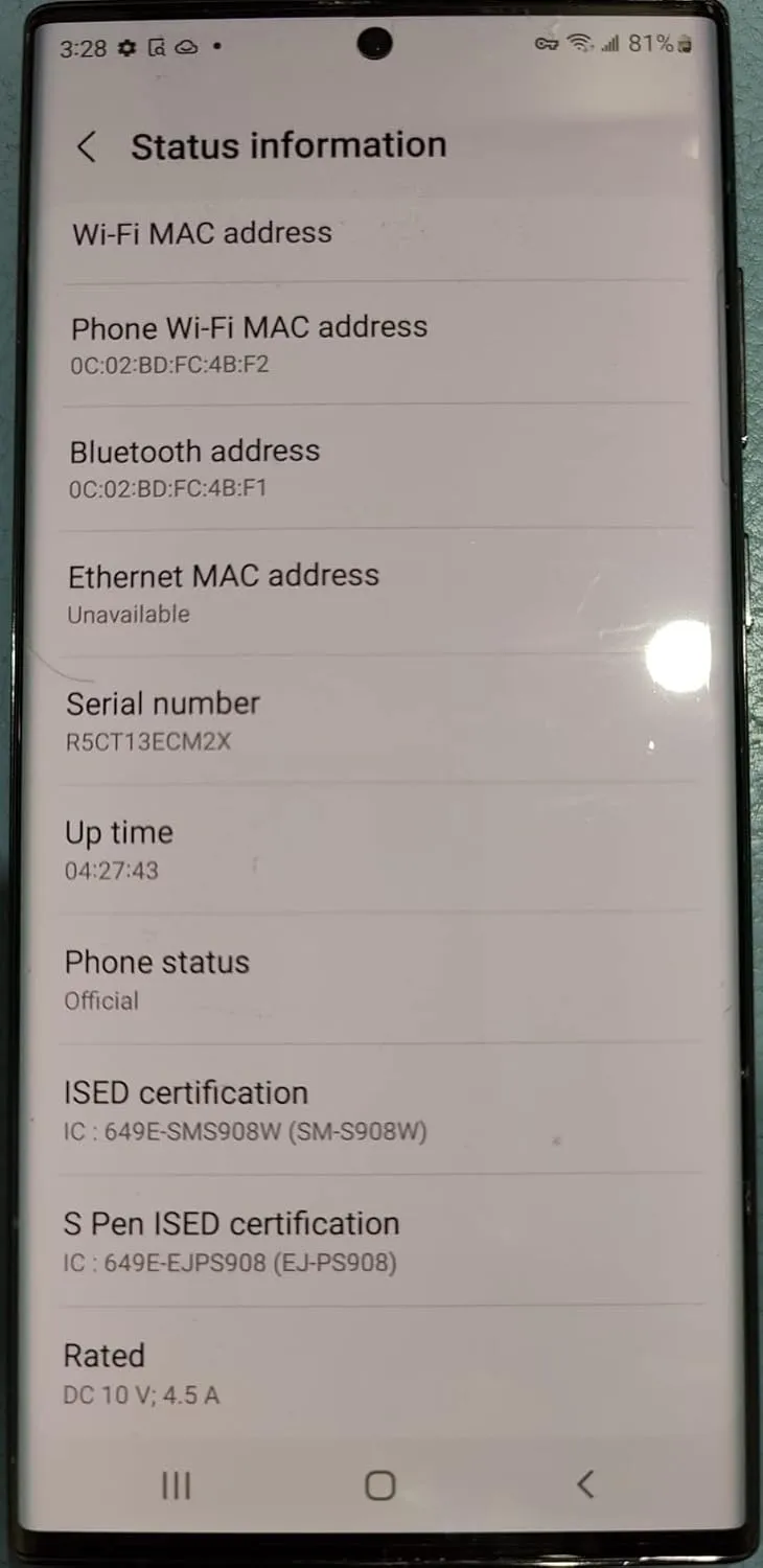 SAMSUNG Galaxy S22 Ultra 5G, US Version, 128GB, Graphite - Unlocked (Renewed)