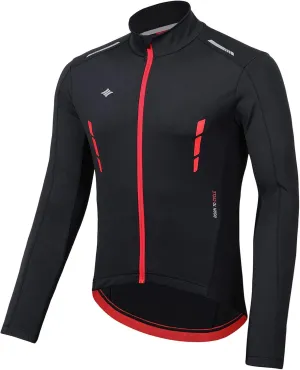 Santic Men's Cycling Bike Winter Jackets Windproof Fleece Thermal Warm UP Running Bike Bicycle Jacket Breathable Windbreaker