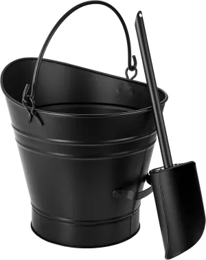 Scoop Coal Hod Pellet Bucket, Black