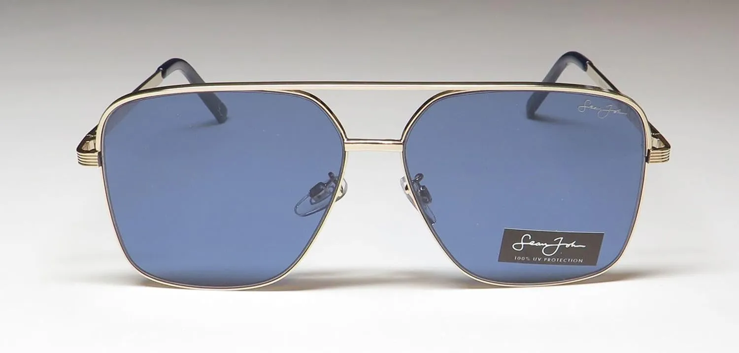 Sean John Sjs3017ce Sunglasses Oversized Shape Lenses 100% Uv Rays Protection