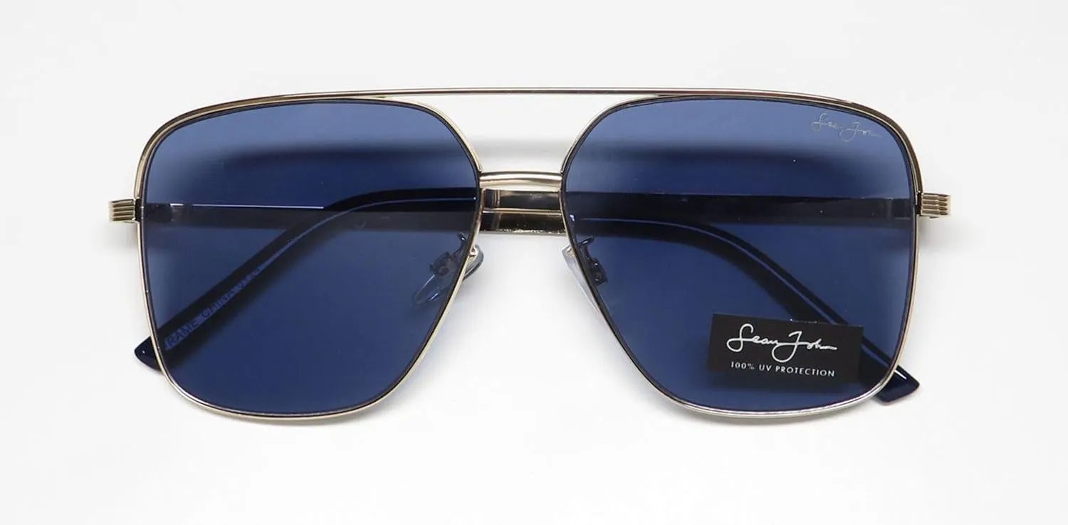 Sean John Sjs3017ce Sunglasses Oversized Shape Lenses 100% Uv Rays Protection