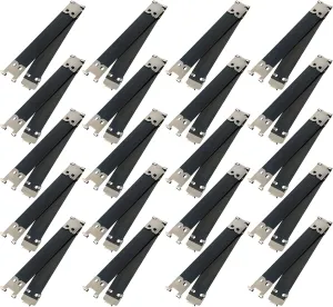 SEWACC 20pcs Durable Wallet Flex Frames for Handbag Making Versatile Bag Spring Clips for Crafting Clasp Bags Suitable for Canvas and Projects