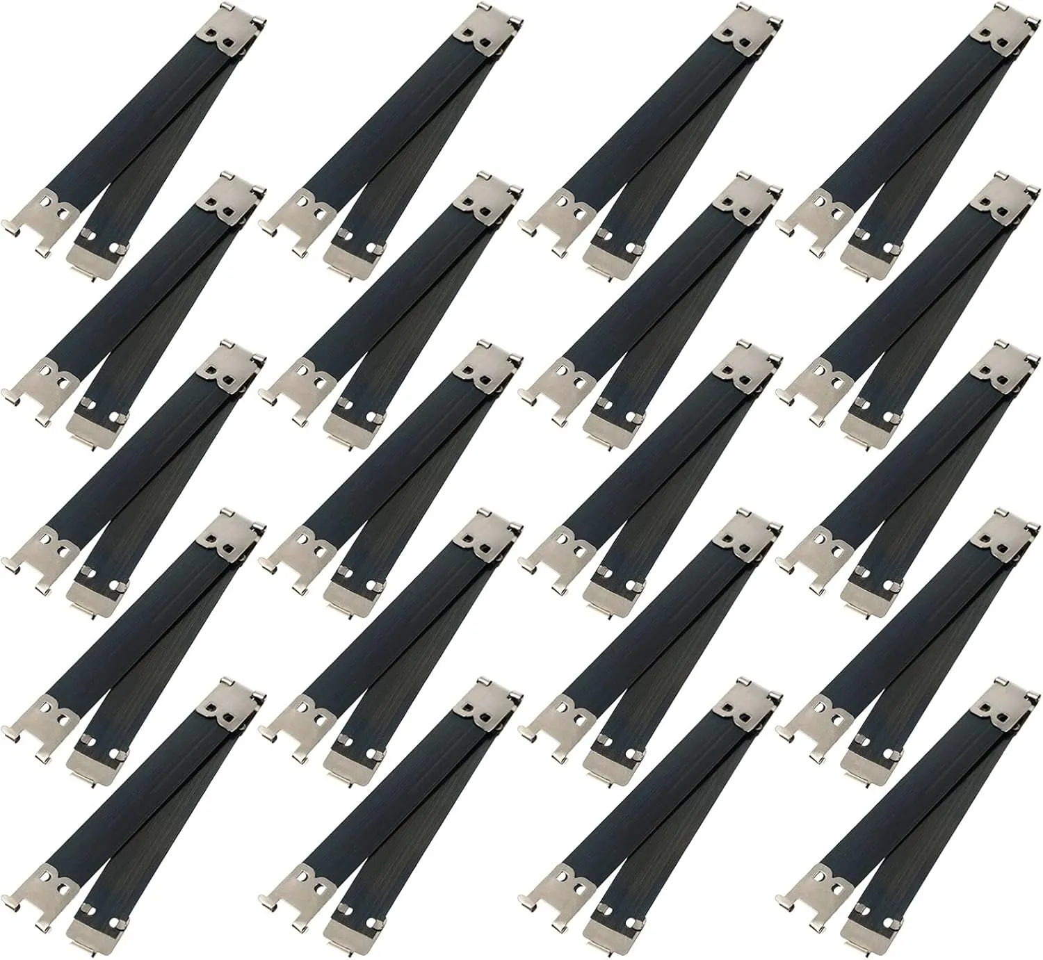 SEWACC 20pcs Durable Wallet Flex Frames for Handbag Making Versatile Bag Spring Clips for Crafting Clasp Bags Suitable for Canvas and Projects