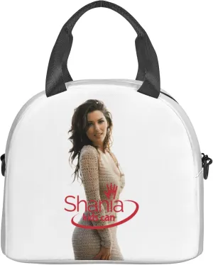 Shania Music Twain Men Women Lunch Bag Insulated Reusable Handheld Crossbody Portable Lunch Box Adult Lunch Box Suitable For Office Work Travel