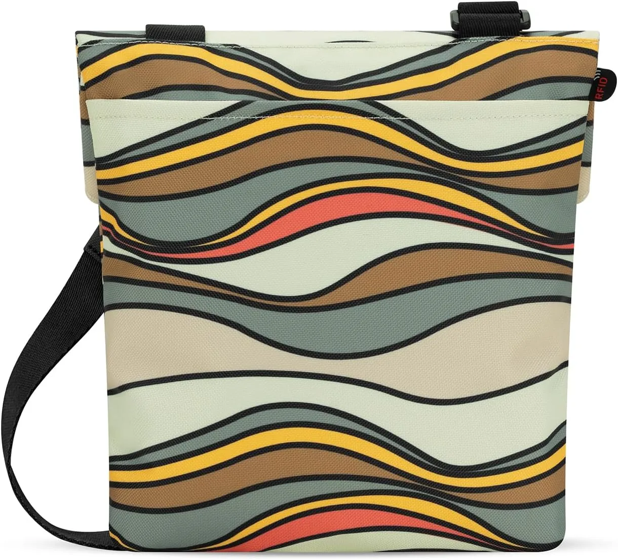 Sherpani Pica, Small Crossbody, Nylon Shoulder Bag, Lightweight 4L Purse for Women, Travel Cross Body Bag with RFID Protection, Removable Coin Purse, Travel Gift for Mothers Day 2025 (Ventura '73)
