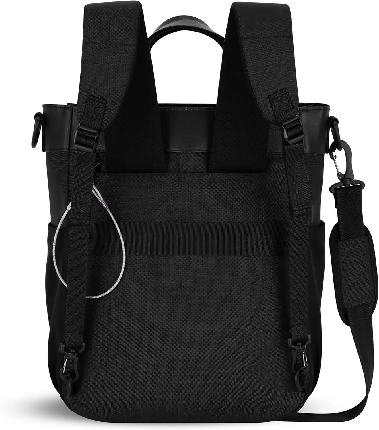 Sherpani Soleil, Anti Theft Convertible Backpack, 3 in 1 Tote Bag, Crossbody Bag, Cross Body Purse, 18L Travel Backpack, Travel Gifts for Women, RFID Protection, Fits 15” Laptop (Straw)