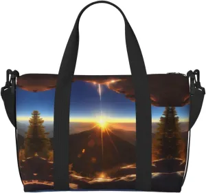 Shining Overlook print Crossbody Shoulder Bag Large Weekender Overnight Hand Bag Shopping Work Handbag