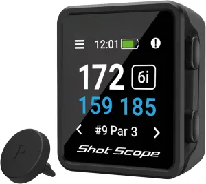 Shot Scope H4 GPS Handheld with Shot Tracking - F/M/B Green and Hazard Distances - 36,000  pre-Loaded Courses - 100  Statistics Including Strokes Gained - No subscriptions