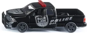 Siku 2309, Dodge Ram 1500 Police Pick-Up, 1:50, Metal/Plastic, Removable Tyres, Movable Parts, Black